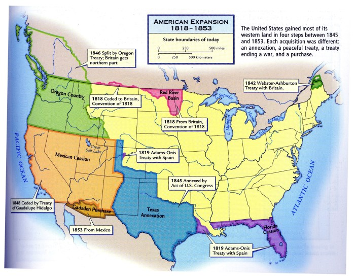 Map activity westward expansion answer key