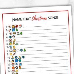 Christmas songs emoji pictionary quiz