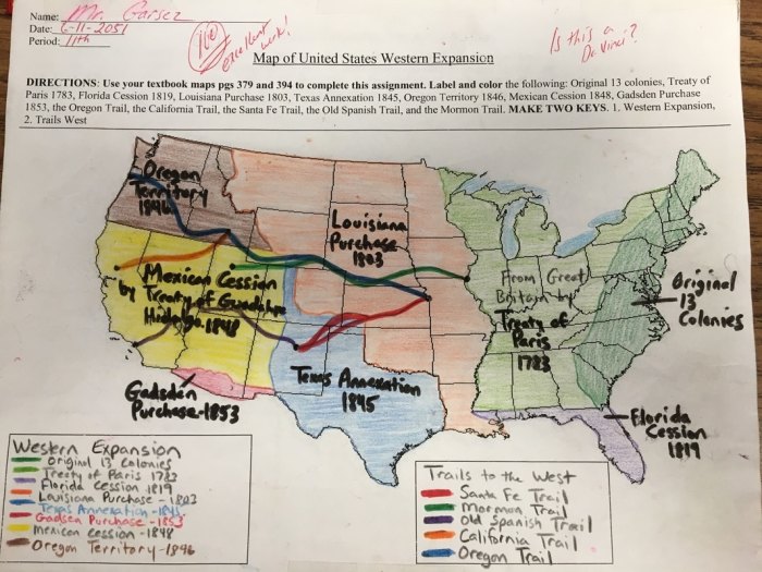 Map expansion questions westward activity assessment