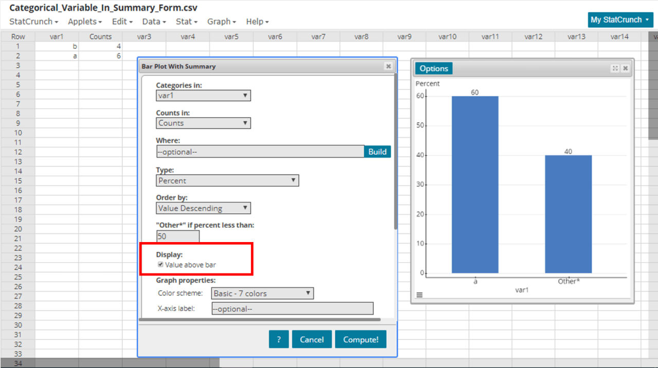 Define 25 as the maximum data bars